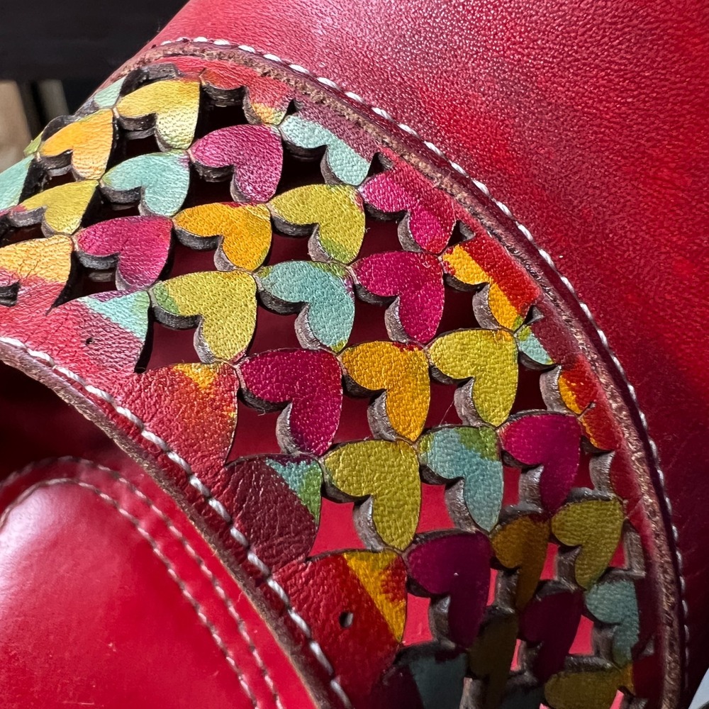 Spring Step Red Multicolor Moccasins - Picture 13 of 13